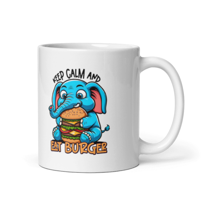 Keep Calm And Eat Burger Funny 11oz Mug