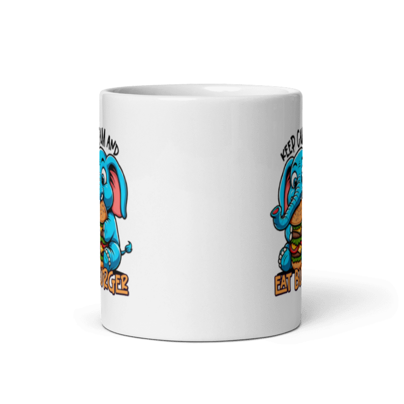 Keep Calm And Eat Burger Funny 11oz Mug