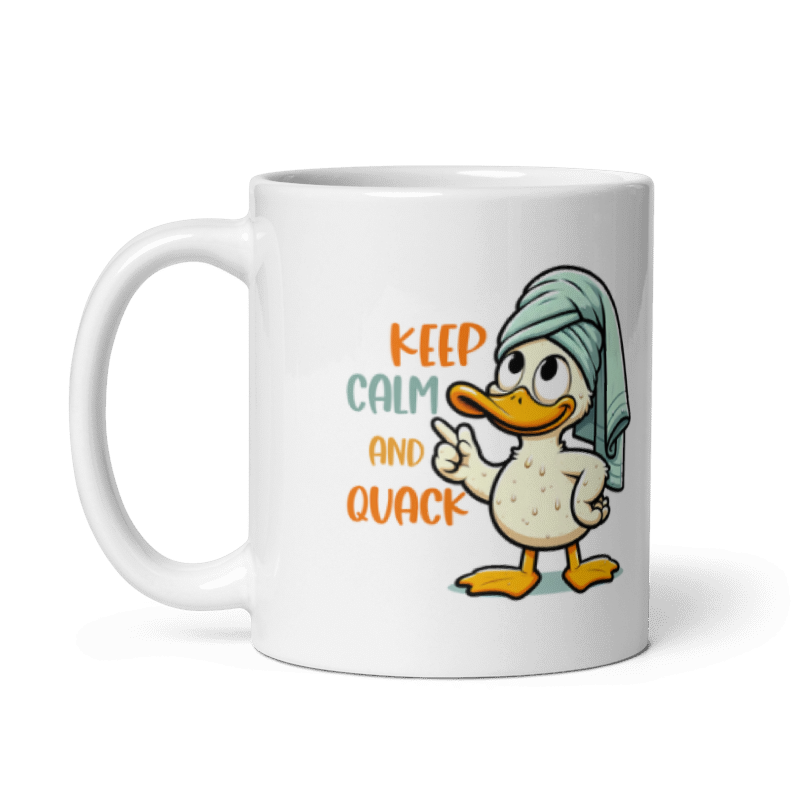 Keep Calm And Quack Funny 11oz Mug