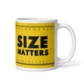Size Matters Tape Measure Funny 11oz Mug
