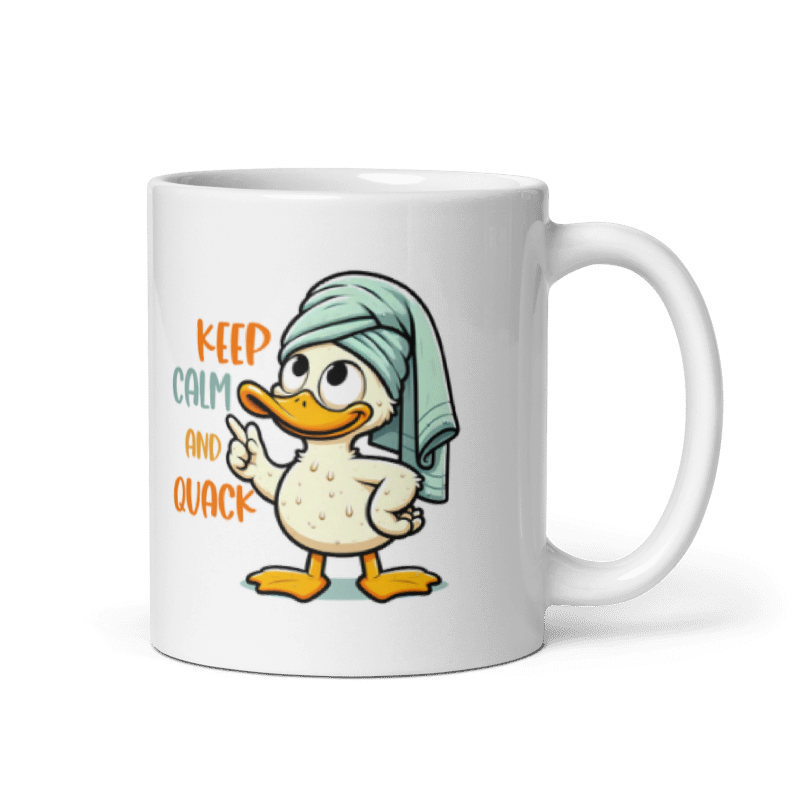 Keep Calm And Quack Funny 11oz Mug