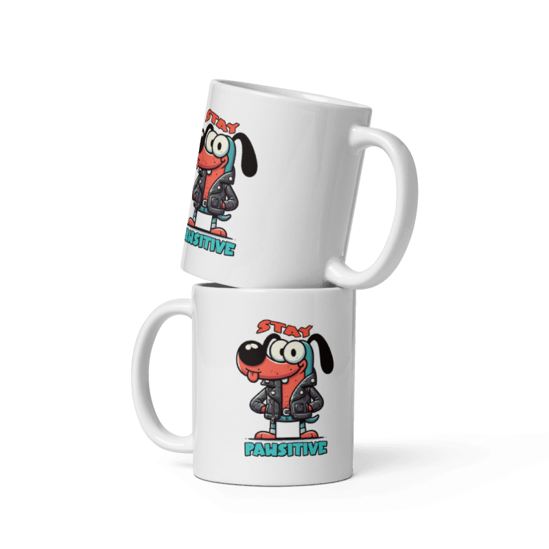 Stay Pawsitive Funny 11oz Mug