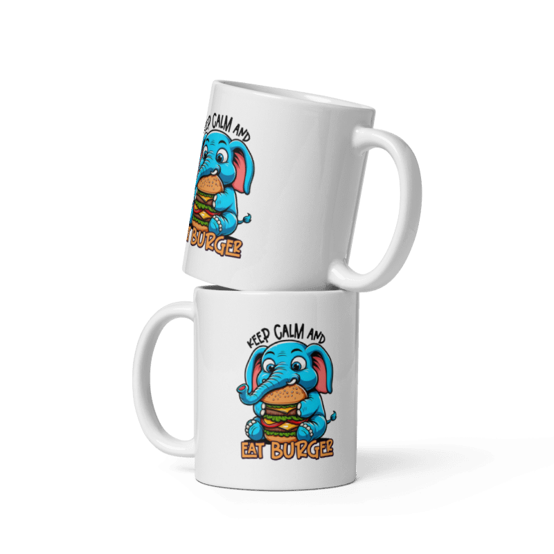 Keep Calm And Eat Burger Funny 11oz Mug