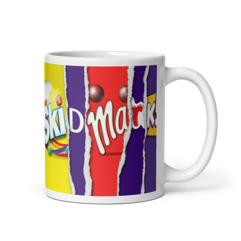 Skid Mark Chocolate Bar Mug