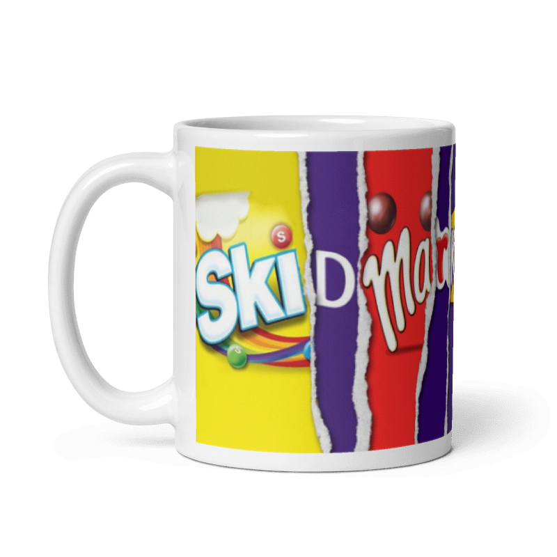 Skid Mark Chocolate Bar Mug