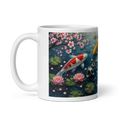 Koi Carp Pond Design Printed Mug