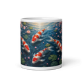 Koi Carp Pond Design Kohaku Printed Mug