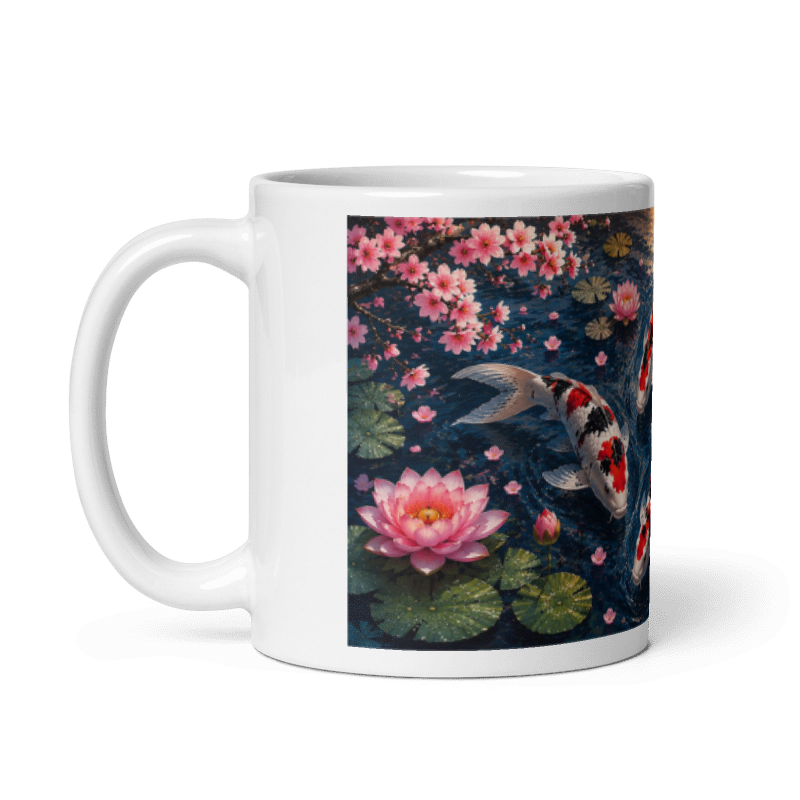 Koi Carp Pond Design Sanke Printed Mug