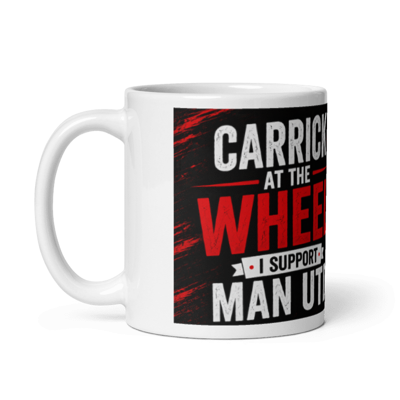 Carrick At The Wheel Printed Man Utd Mug