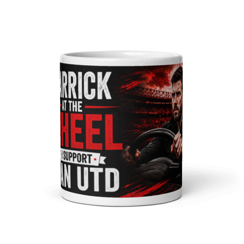 Carrick At The Wheel Printed Man Utd Mug