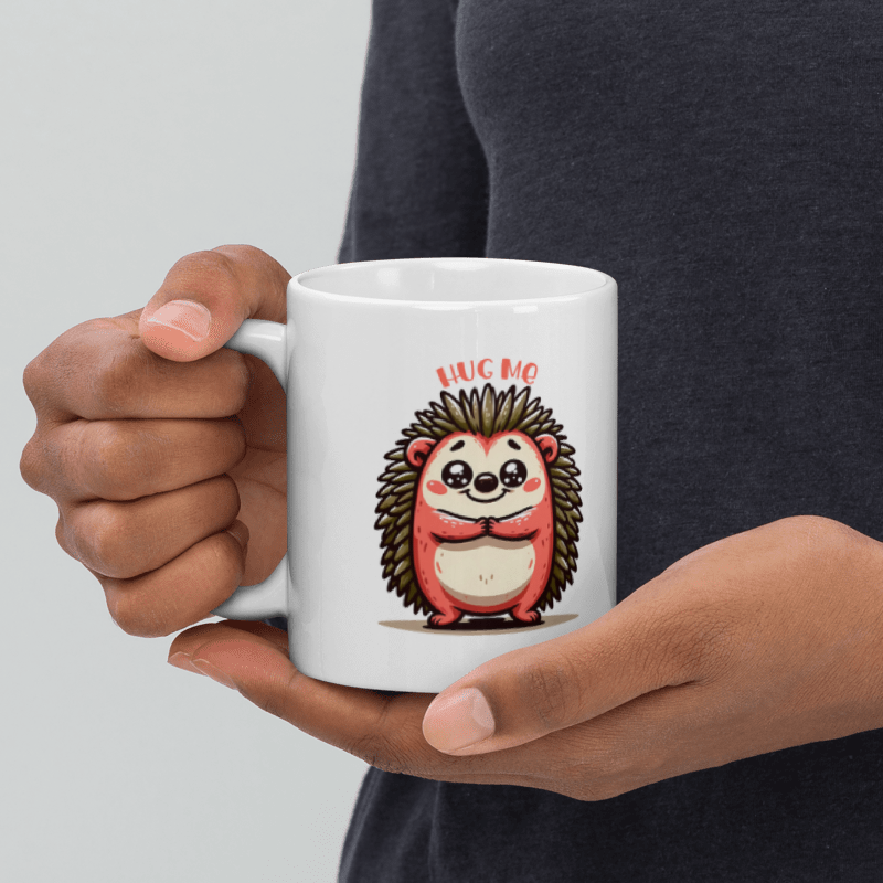 Hug Me Hedgehog Funny 11oz Mug