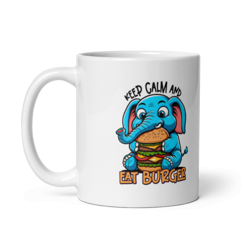 Keep Calm And Eat Burger Funny 11oz Mug