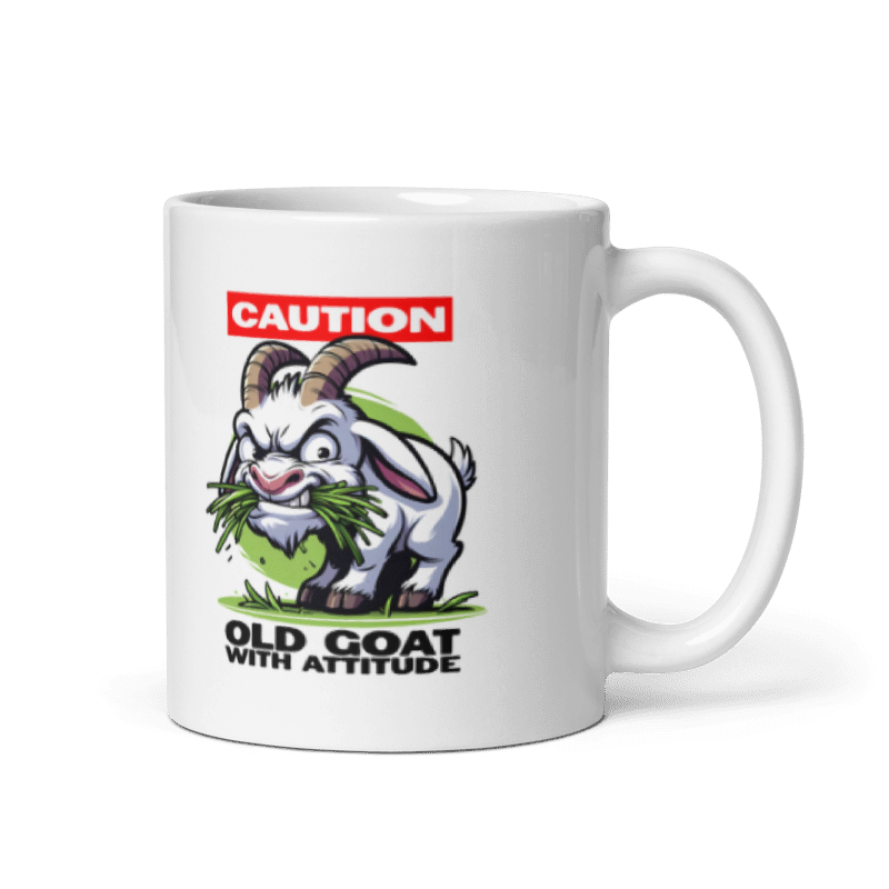Old Goat With Attitude Funny 11oz Mug