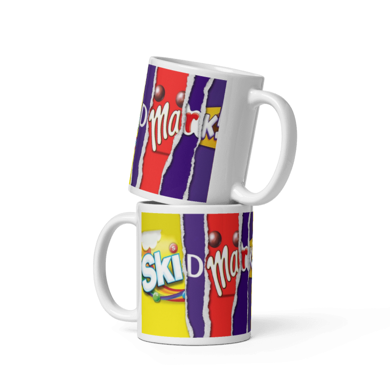Skid Mark Chocolate Bar Mug