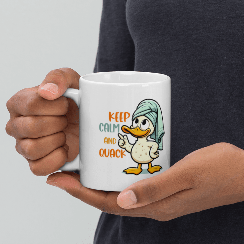 Keep Calm And Quack Funny 11oz Mug
